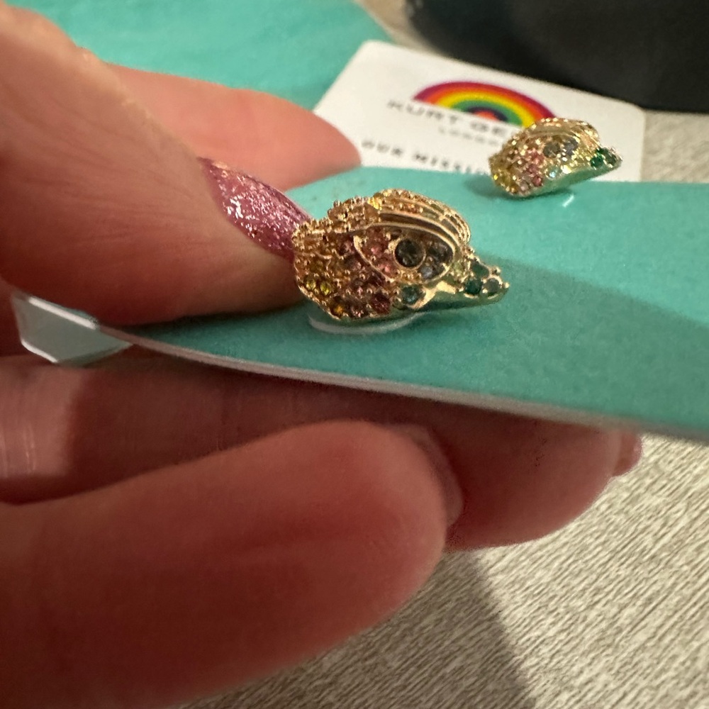 Kurt Geiger Rainbow Colored Women's Earrings - Picture 3 of 4